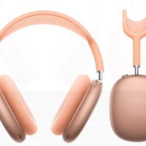 Orange AirPod Maxes With AppleCare+ and Receipt